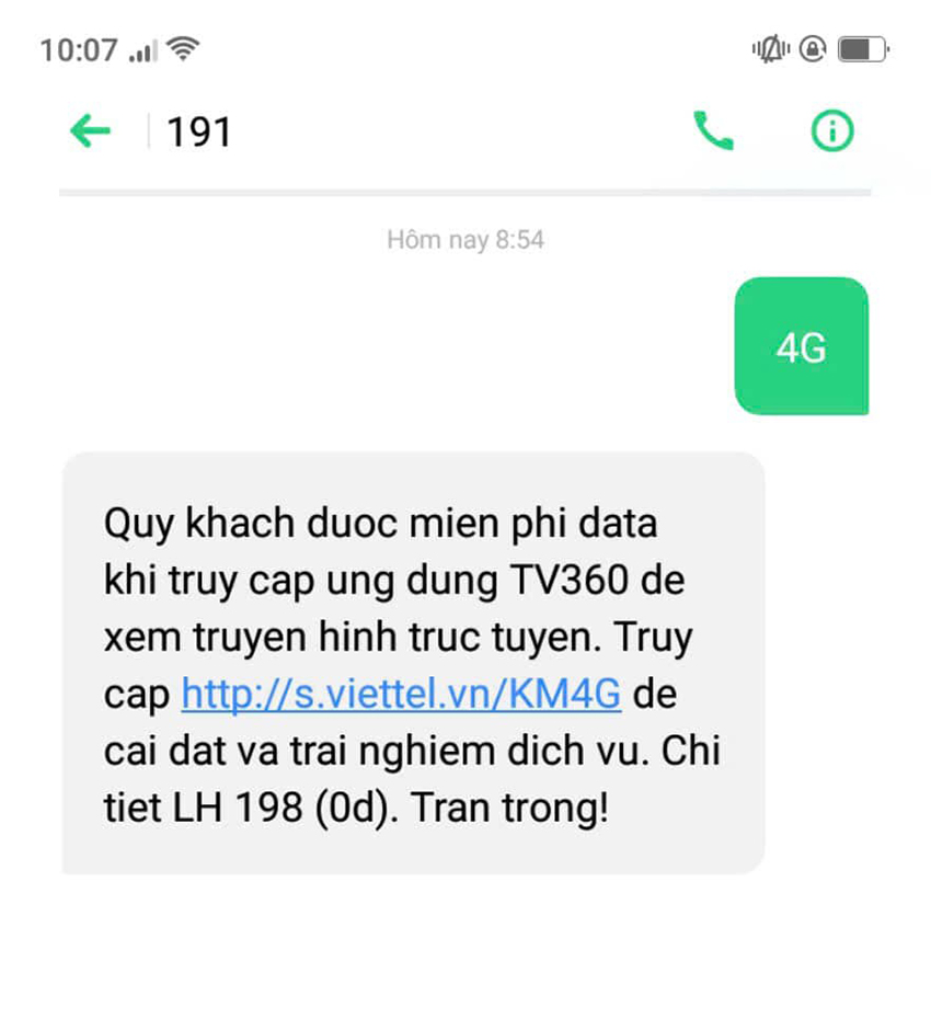 4g gui 191 la gi 4g gui 191 la gi