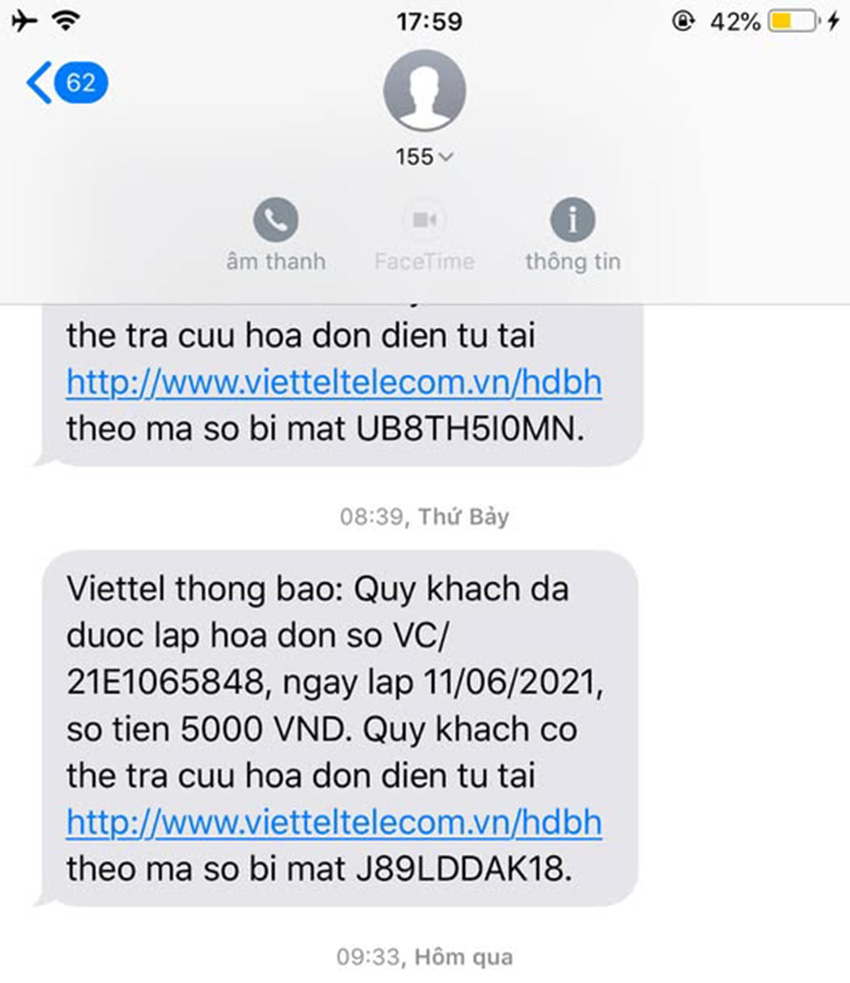Tổng đài 155 trừ tiền Tổng đài 155 trừ tiền